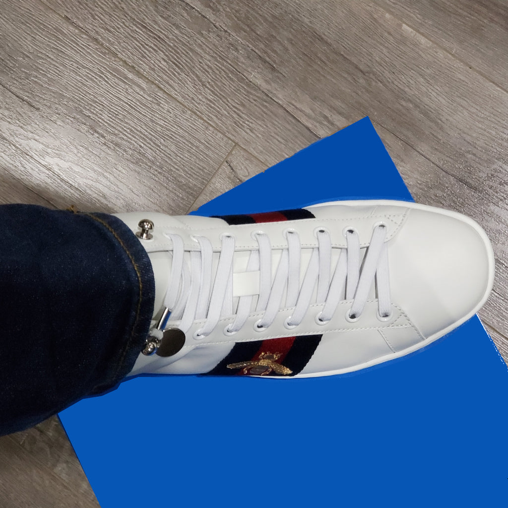 White Elastic Shoelaces for Kids and Adults