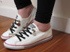 Discover the Secret to Effortlessly Stylish Converse Low Tops with Qlaces No Tie Shoelaces