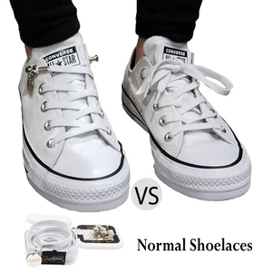 White Elastic Shoelaces