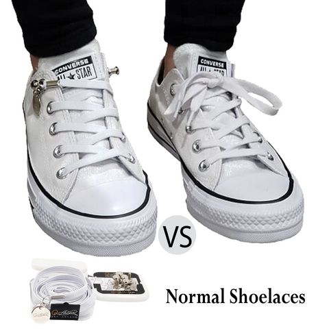 Image of White Elastic Shoelaces