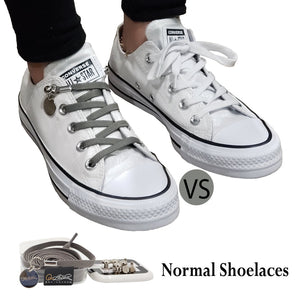 Grey Elastic Shoelaces