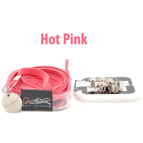 Image of Pink No Tie Shoelaces for Kids and Adults