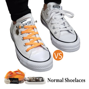 Orange Elastic Shoelaces