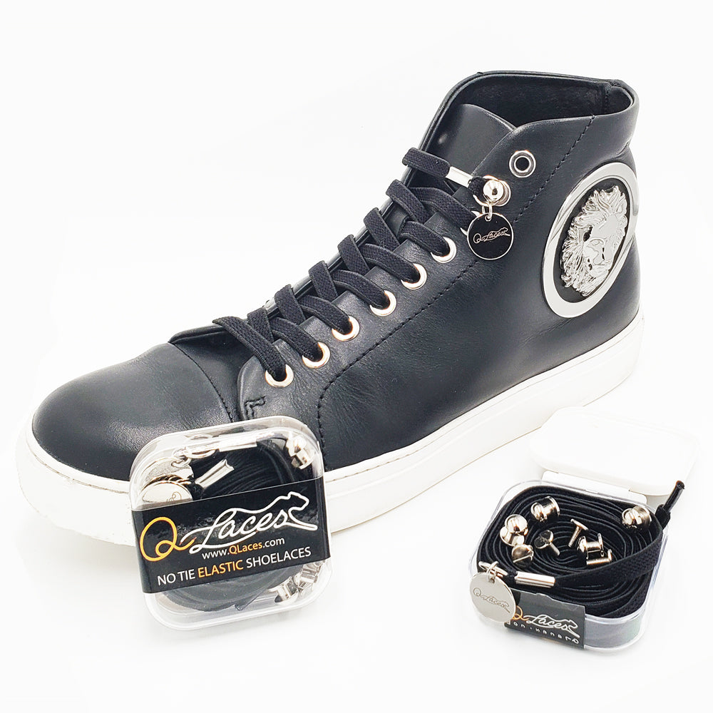 Black No Tie Shoelaces for Kids and Adults! – QLaces