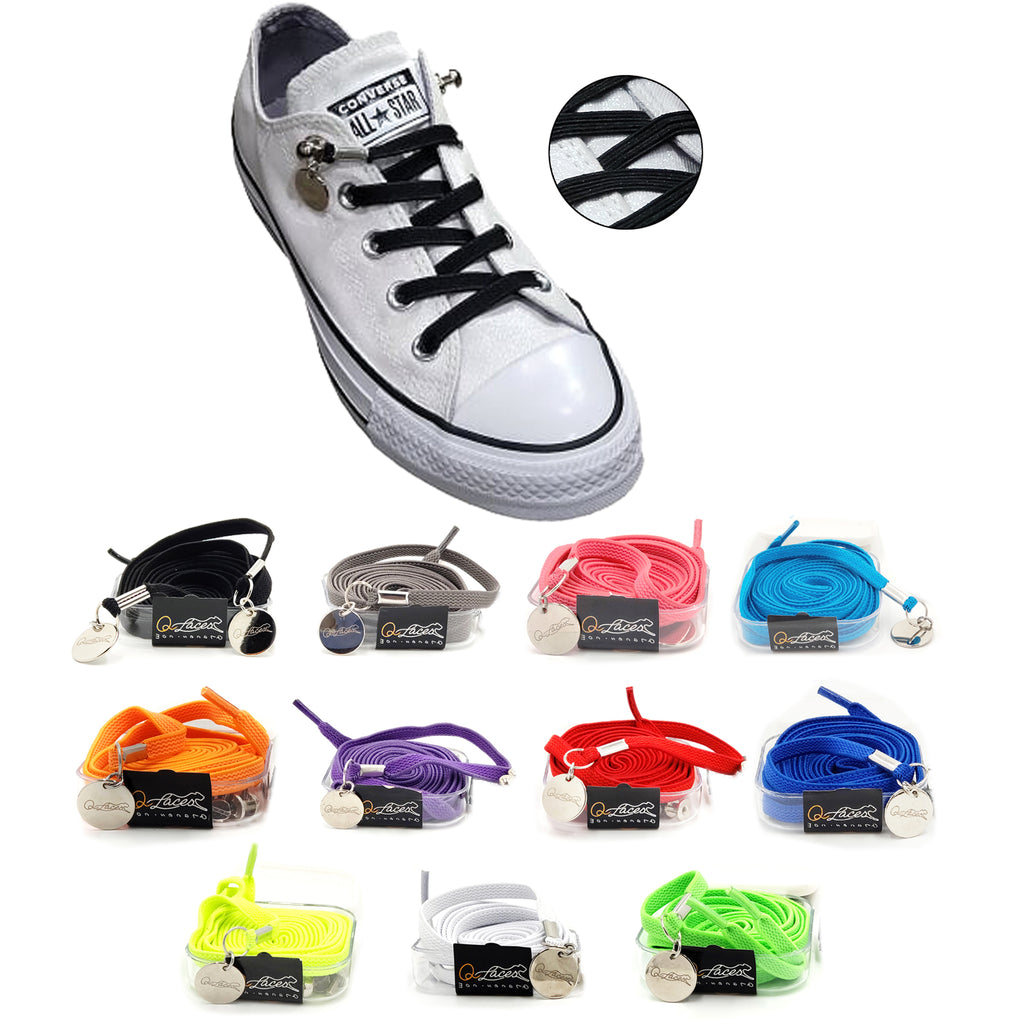 Black No Tie Shoelaces for Kids and Adults! – QLaces