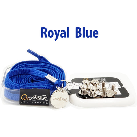 Image of Blue No Tie Shoelaces for Kids and Adults