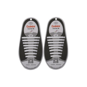 Qlaces Silicone No Tie Shoelaces for Adult Sneakers and Shoes - Set of 8 Pairs (16 pieces)