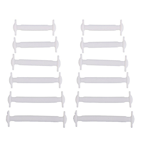 Image of Qlaces Silicone No Tie Shoelaces for Kid Sneakers or Shoes, Come in 6 pairs (12 pieces)