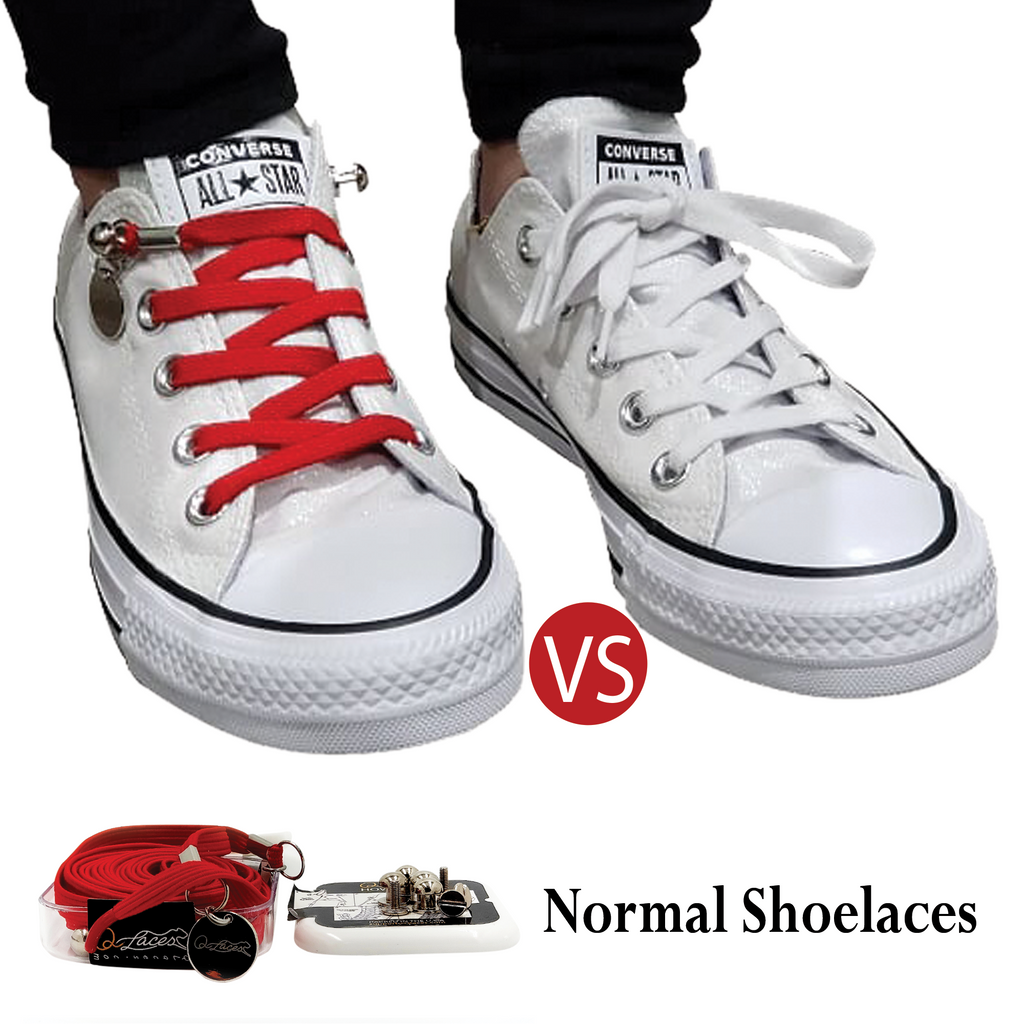 Red No Tie Shoelaces for Kids and Adults